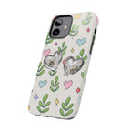 Floral Hearts Tough Phone Case