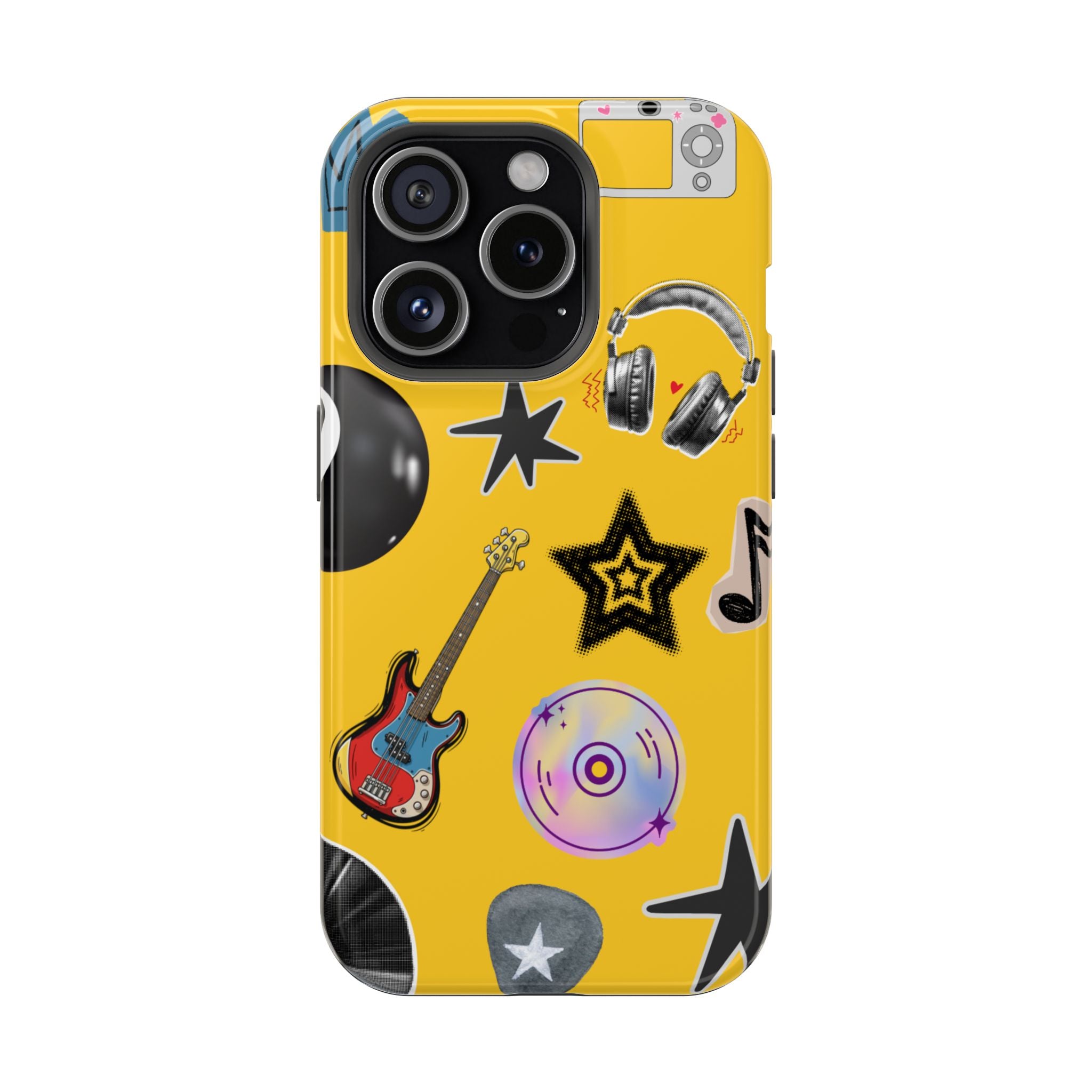 Yellow Music Icons MagSafe Phone Case