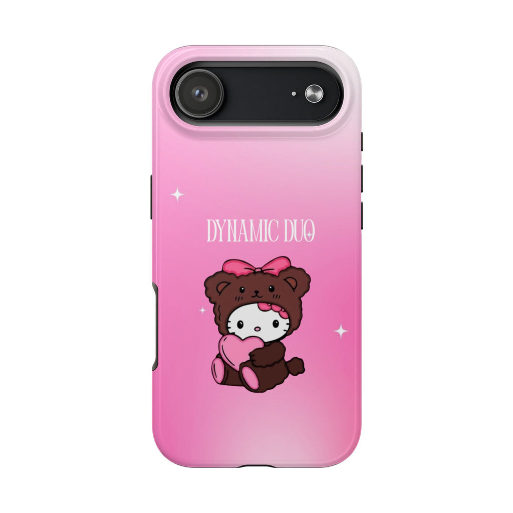 Brown 'Dynamic Duo' Part 2 Cute Bear Tough Phone Case