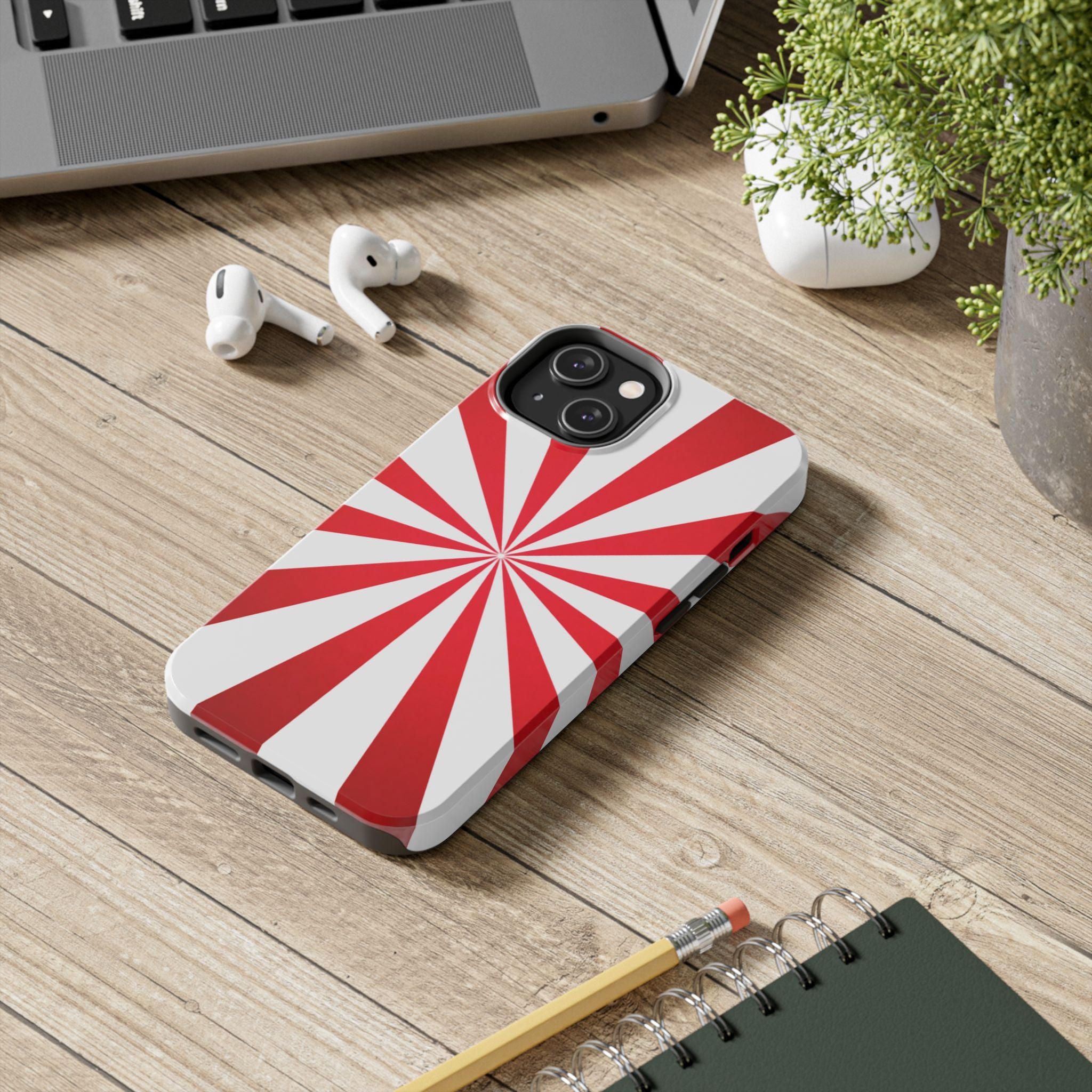 Red Burst Tough Phone Case