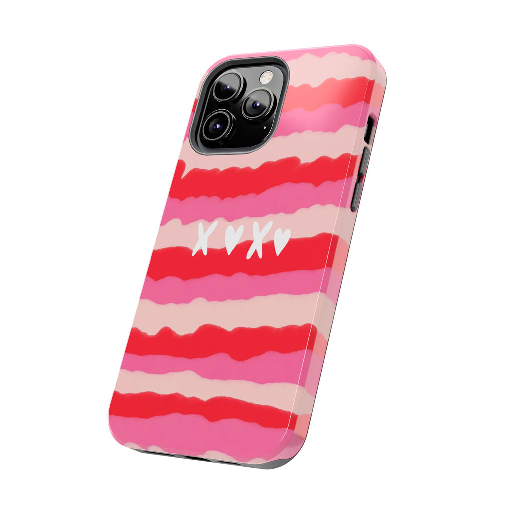 XOXO Stripe Tough Phone Case