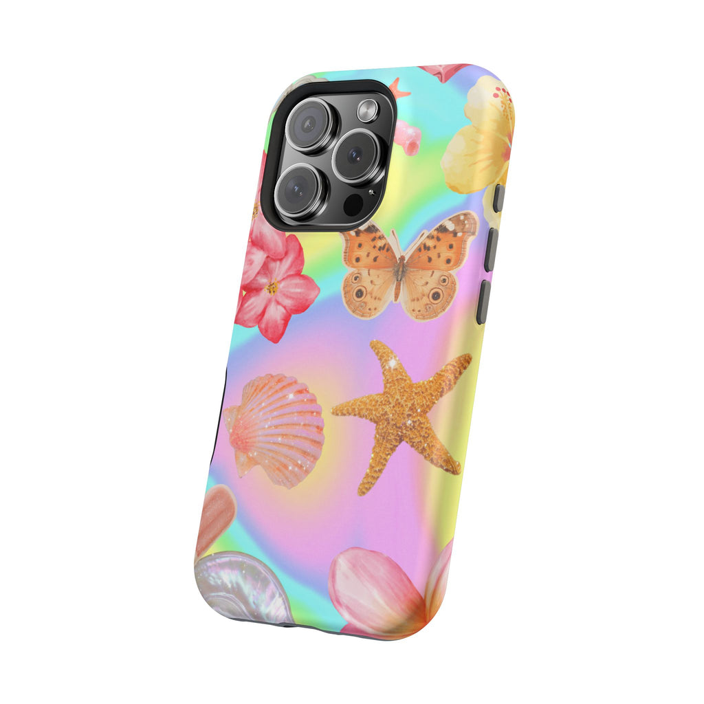 Tropical Seashell Magnetic Impact Resistant Phone Case