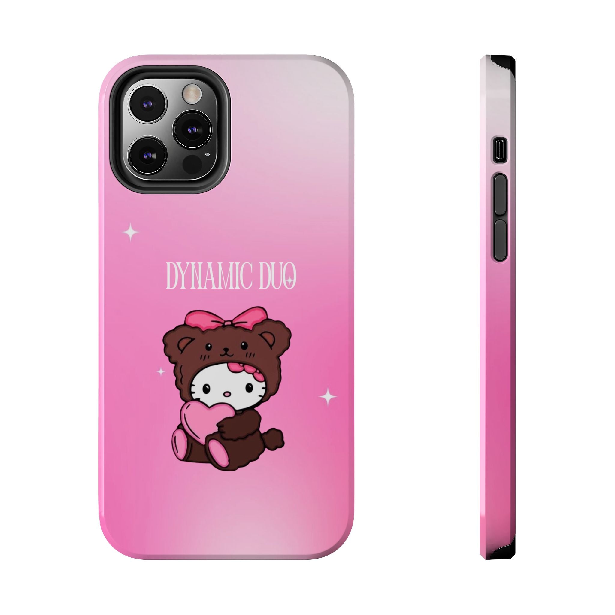 Brown 'Dynamic Duo' Part 2 Cute Bear Tough Phone Case