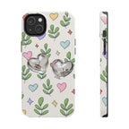 Floral Hearts Tough Phone Case