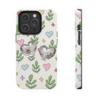 Floral Hearts Tough Phone Case