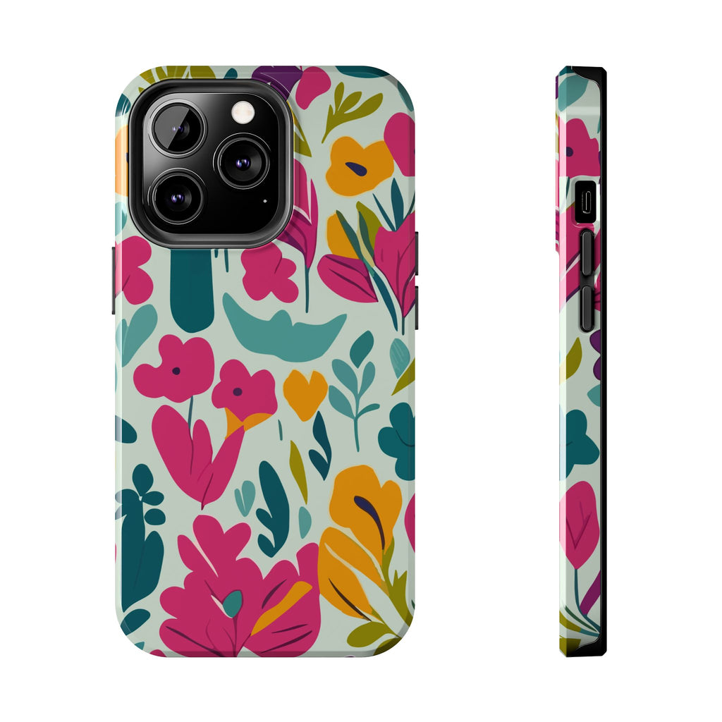 Floral Splash Tough Phone Case