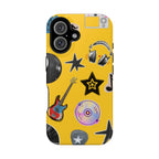 Yellow Music Icons MagSafe Phone Case