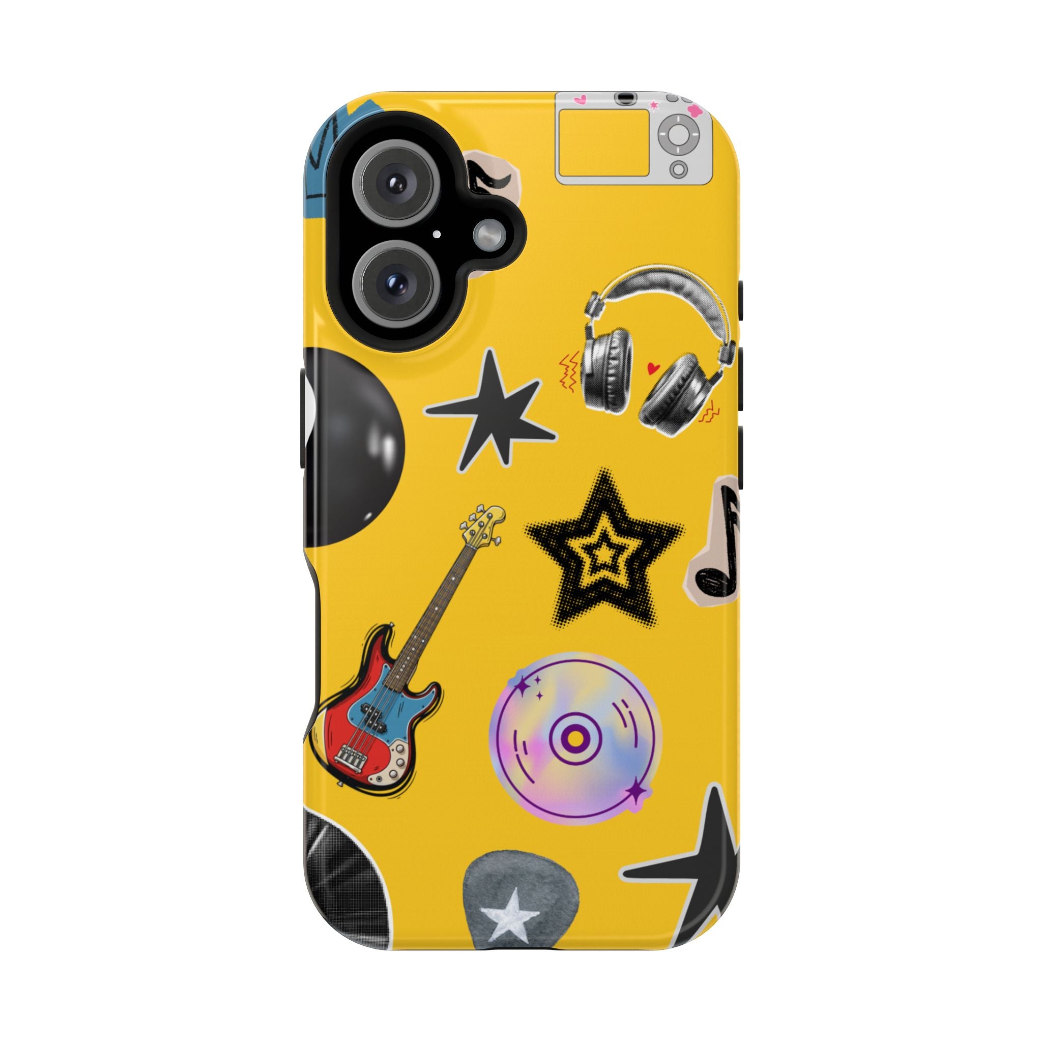 Yellow Music Icons MagSafe Phone Case