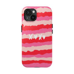 XOXO Stripe Tough Phone Case