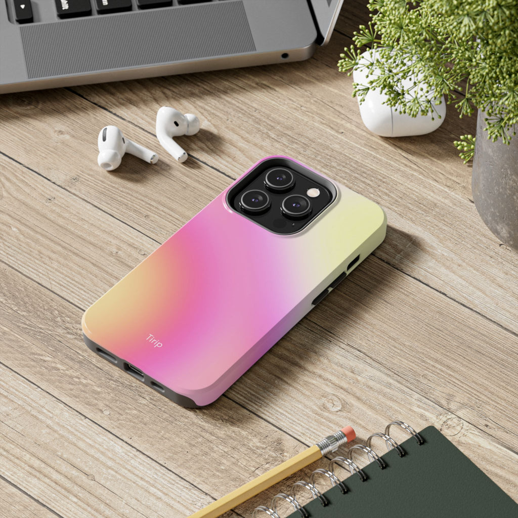Pink & Yellow Gradient Tough Phone Case