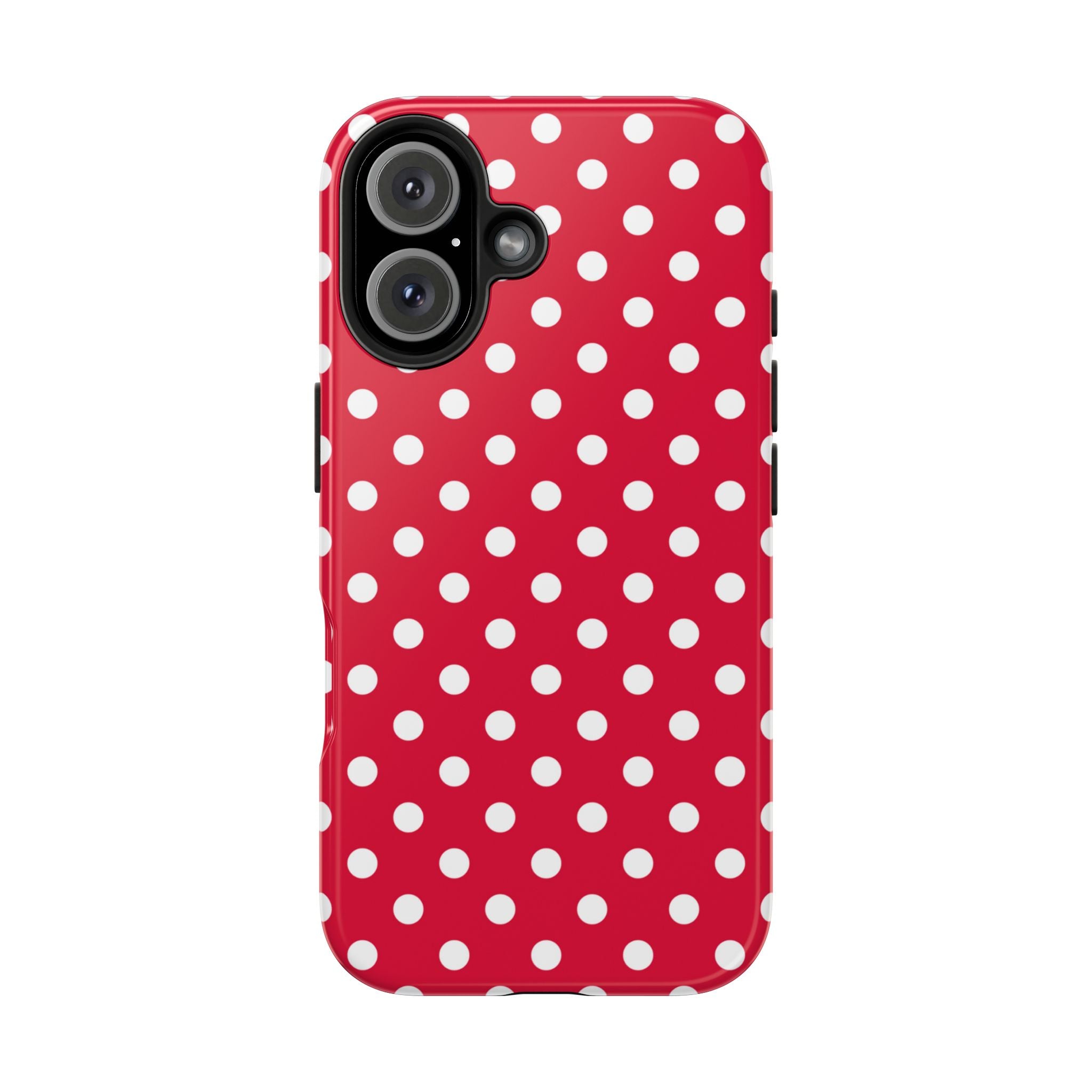 Red & White Polka Dot Tough Phone Cases