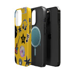 Yellow Music Icons MagSafe Phone Case