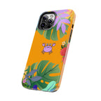 Tropical Floral Crab Tough Phone Case