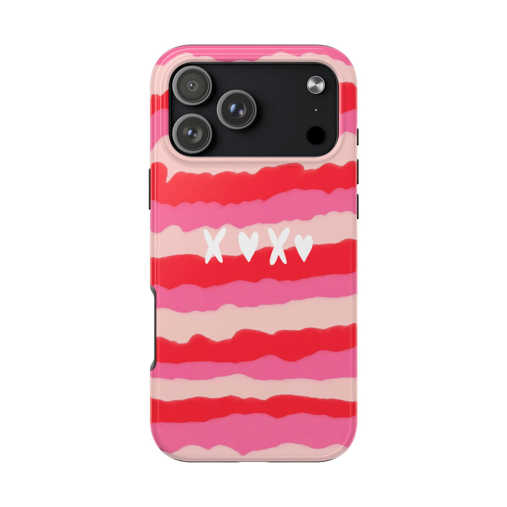XOXO Stripe Tough Phone Case