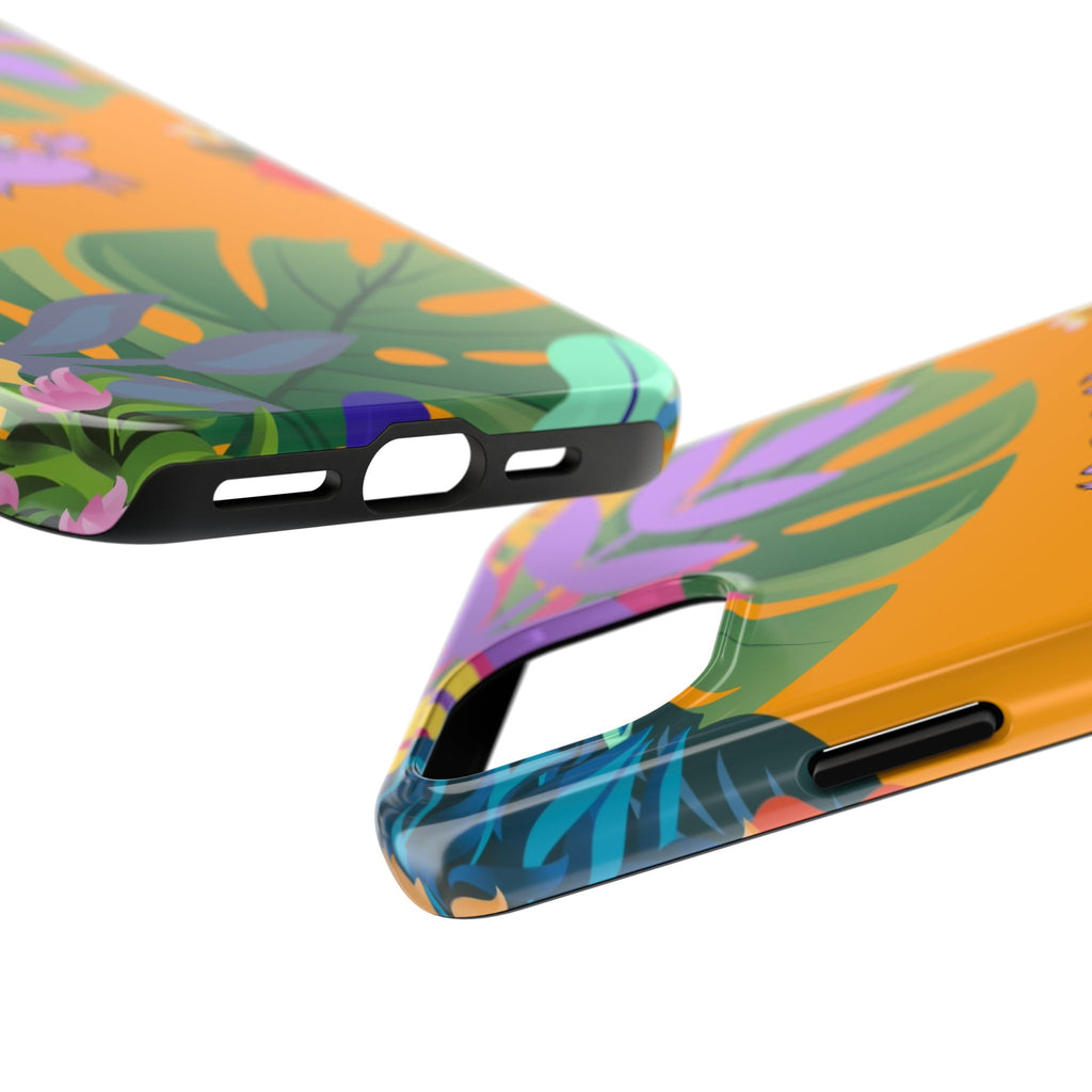Tropical Floral Crab Tough Phone Case