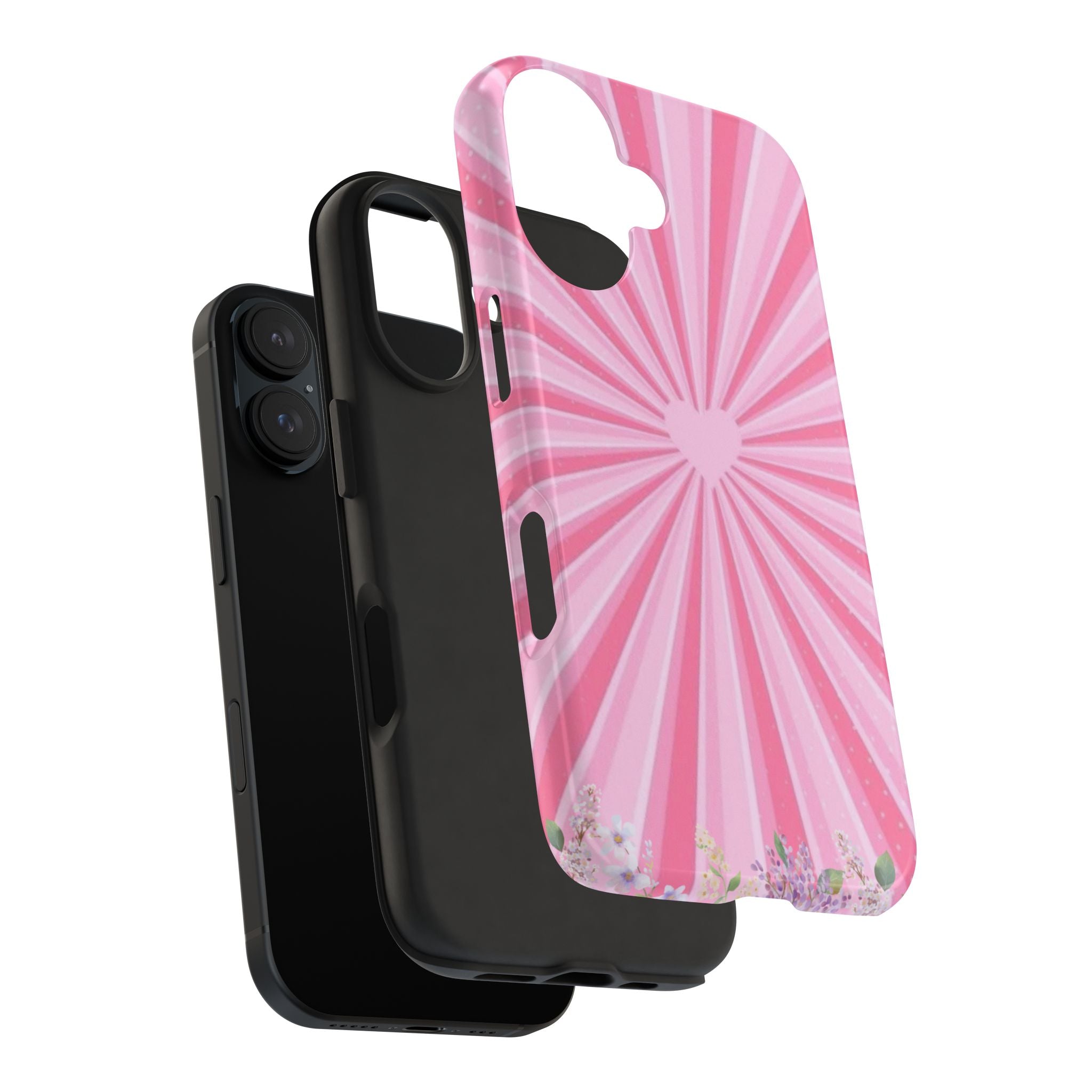 Pink Heartburst Tough Phone Case