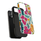 Floral Splash Tough Phone Case