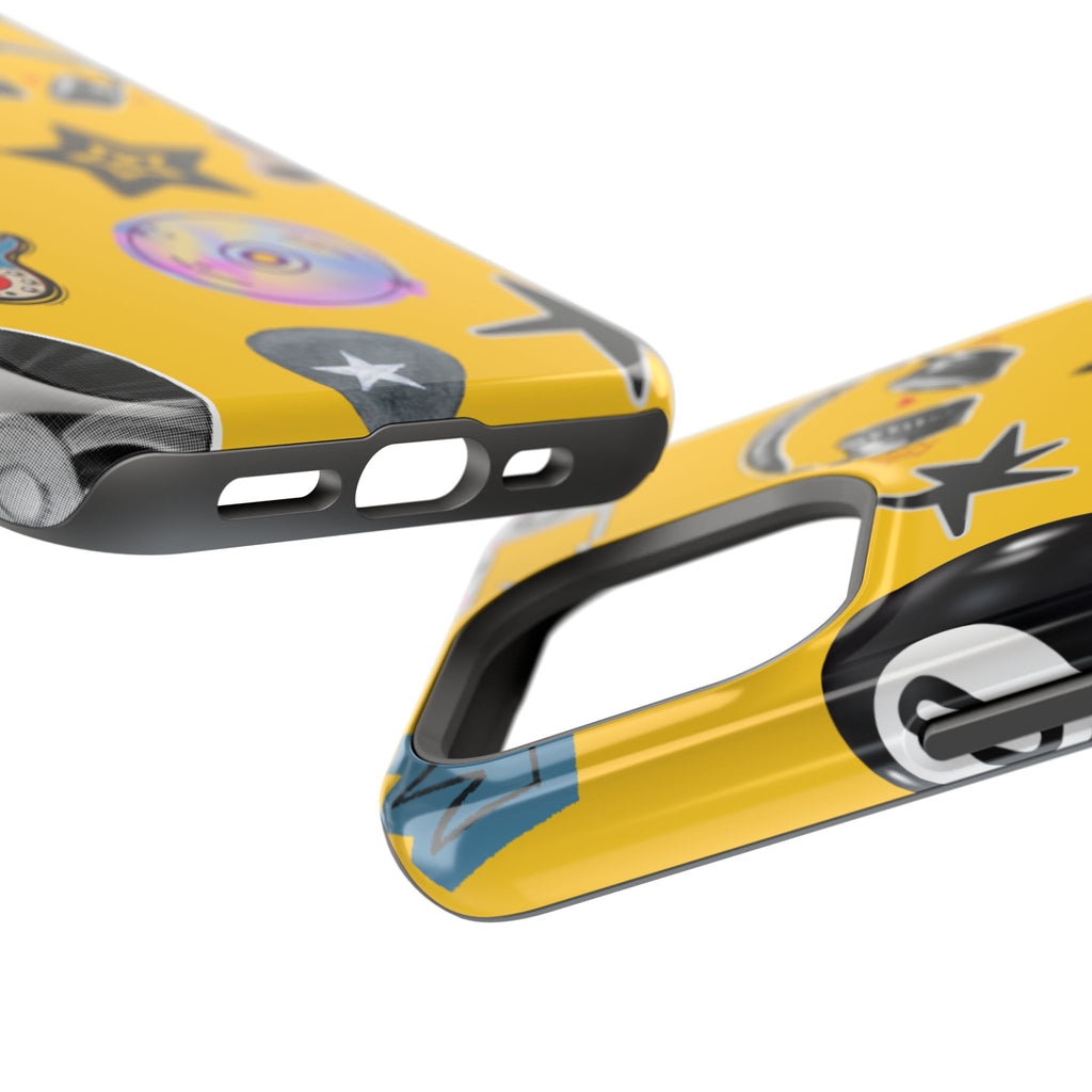 Yellow Music Icons MagSafe Phone Case