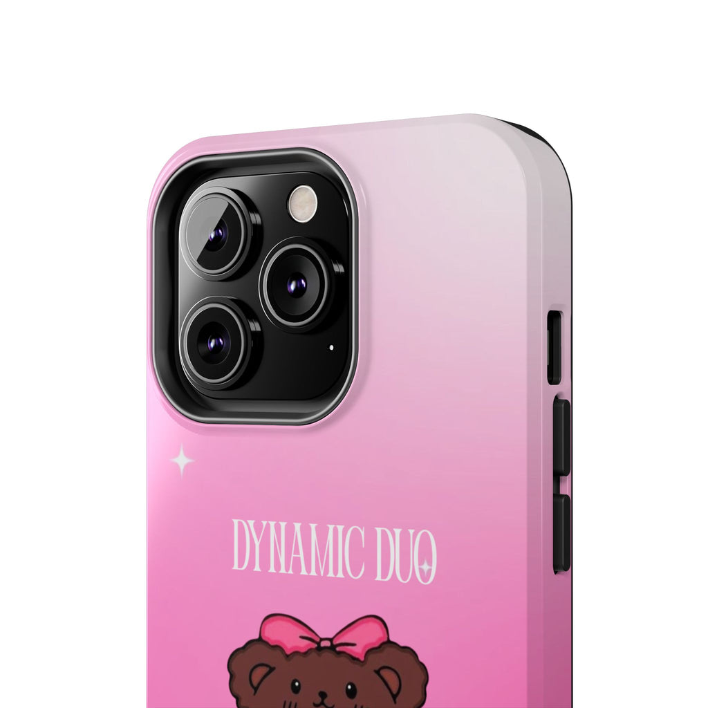 Brown 'Dynamic Duo' Part 2 Cute Bear Tough Phone Case