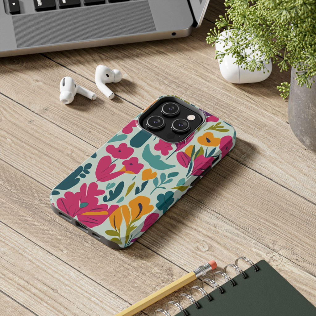 Floral Splash Tough Phone Case