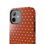 Brown Polka Dot Tough Phone Case