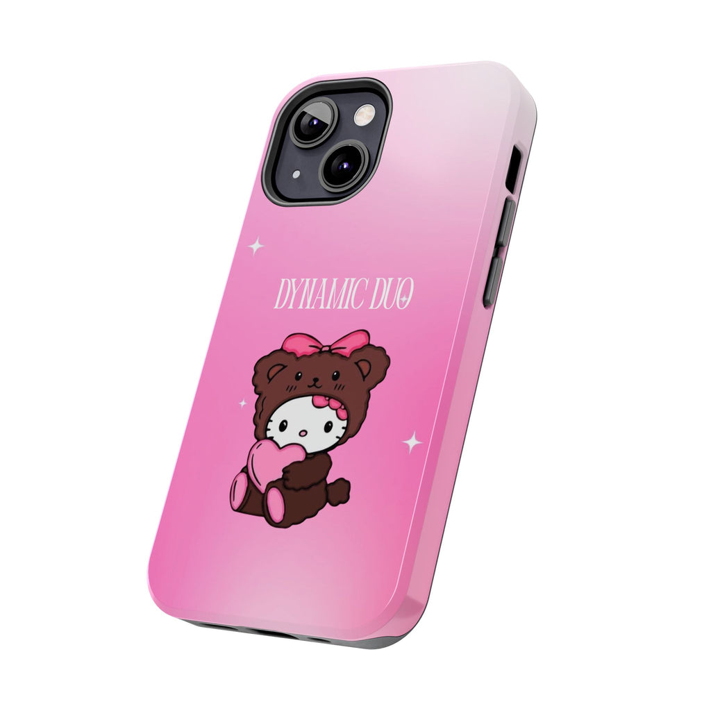 Brown 'Dynamic Duo' Part 2 Cute Bear Tough Phone Case