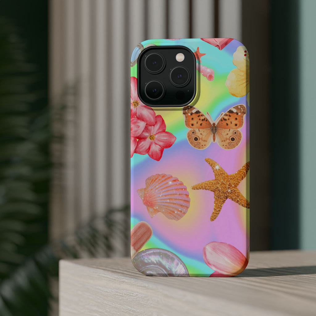 Tropical Seashell Magnetic Impact Resistant Phone Case