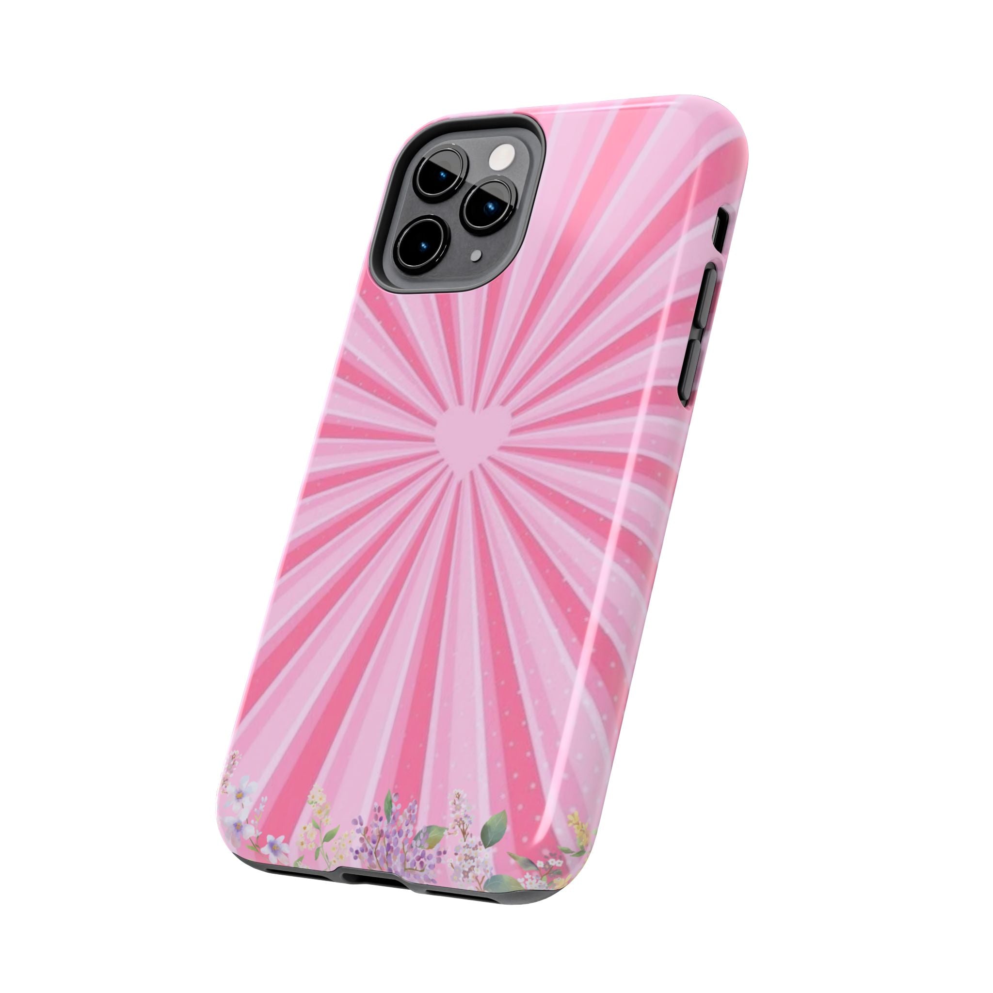 Pink Heartburst Tough Phone Case