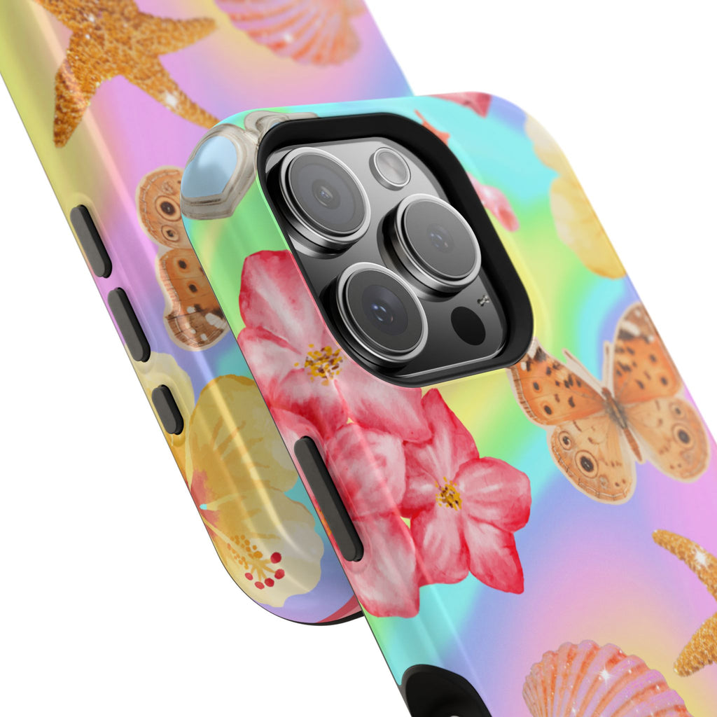 Tropical Seashell Magnetic Impact Resistant Phone Case