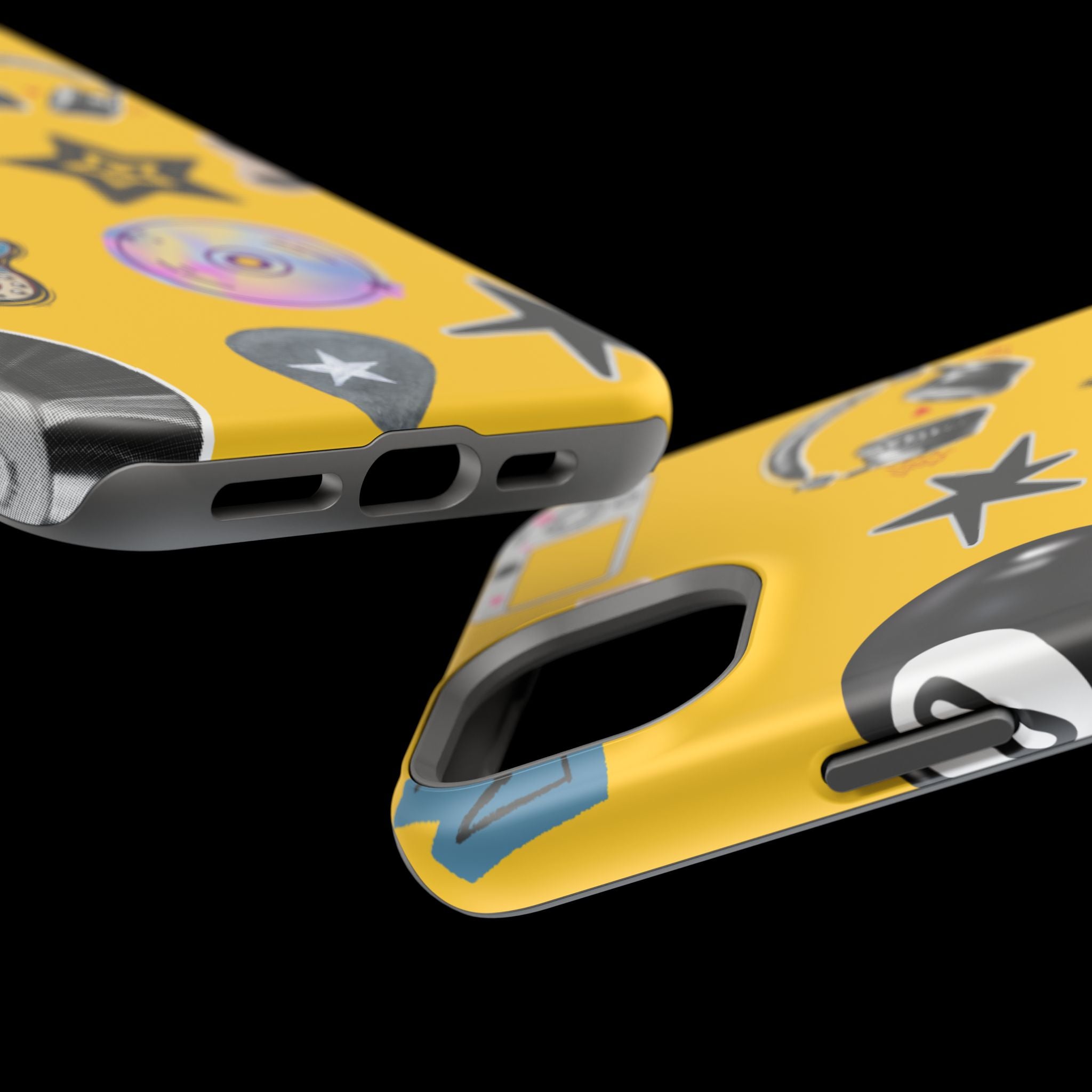 Yellow Music Icons MagSafe Phone Case