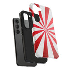 Red Burst Tough Phone Case