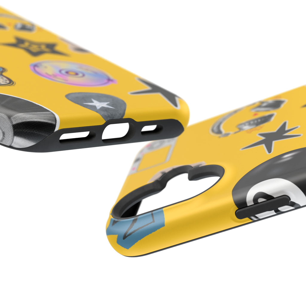 Yellow Music Icons MagSafe Phone Case