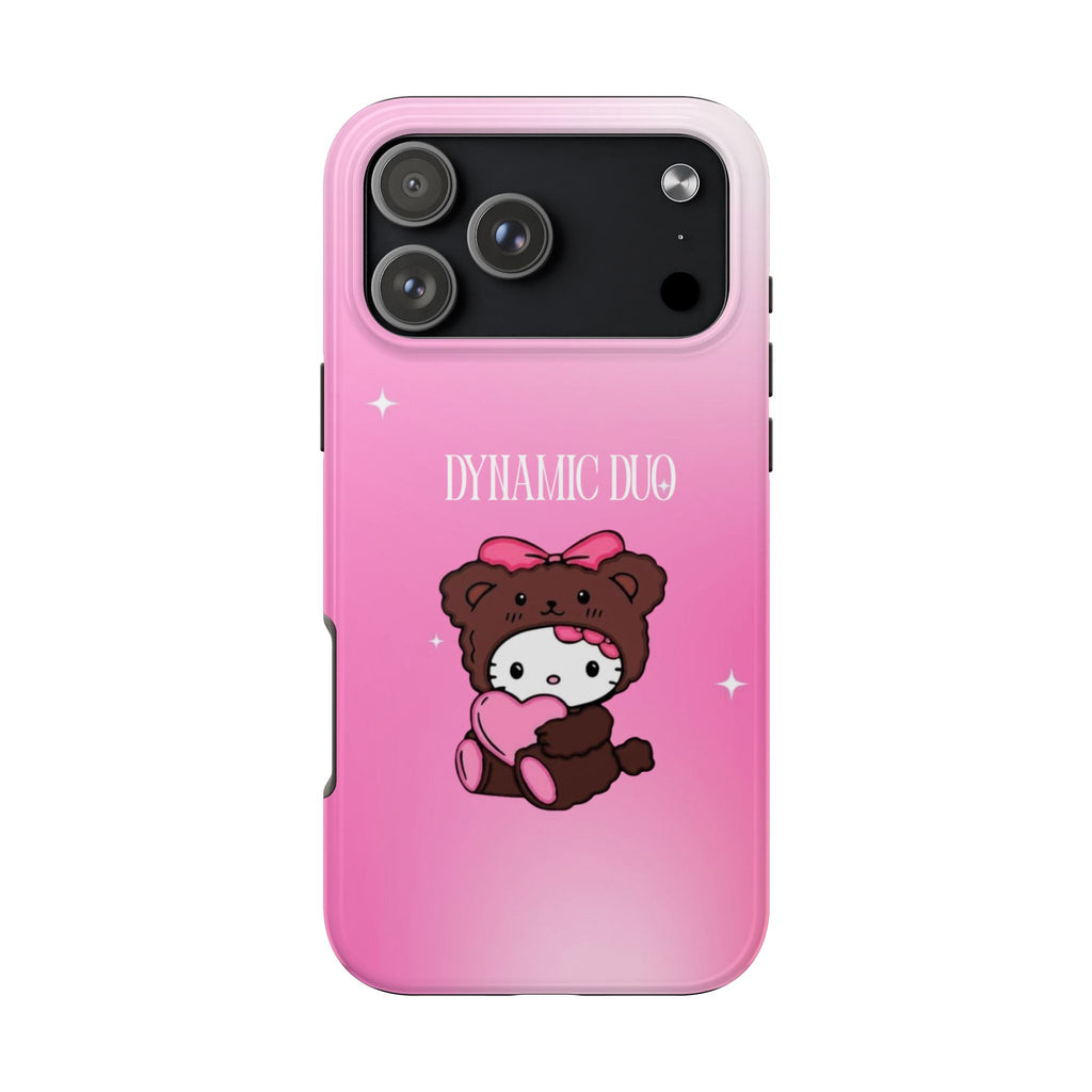 Brown 'Dynamic Duo' Part 2 Cute Bear Tough Phone Case