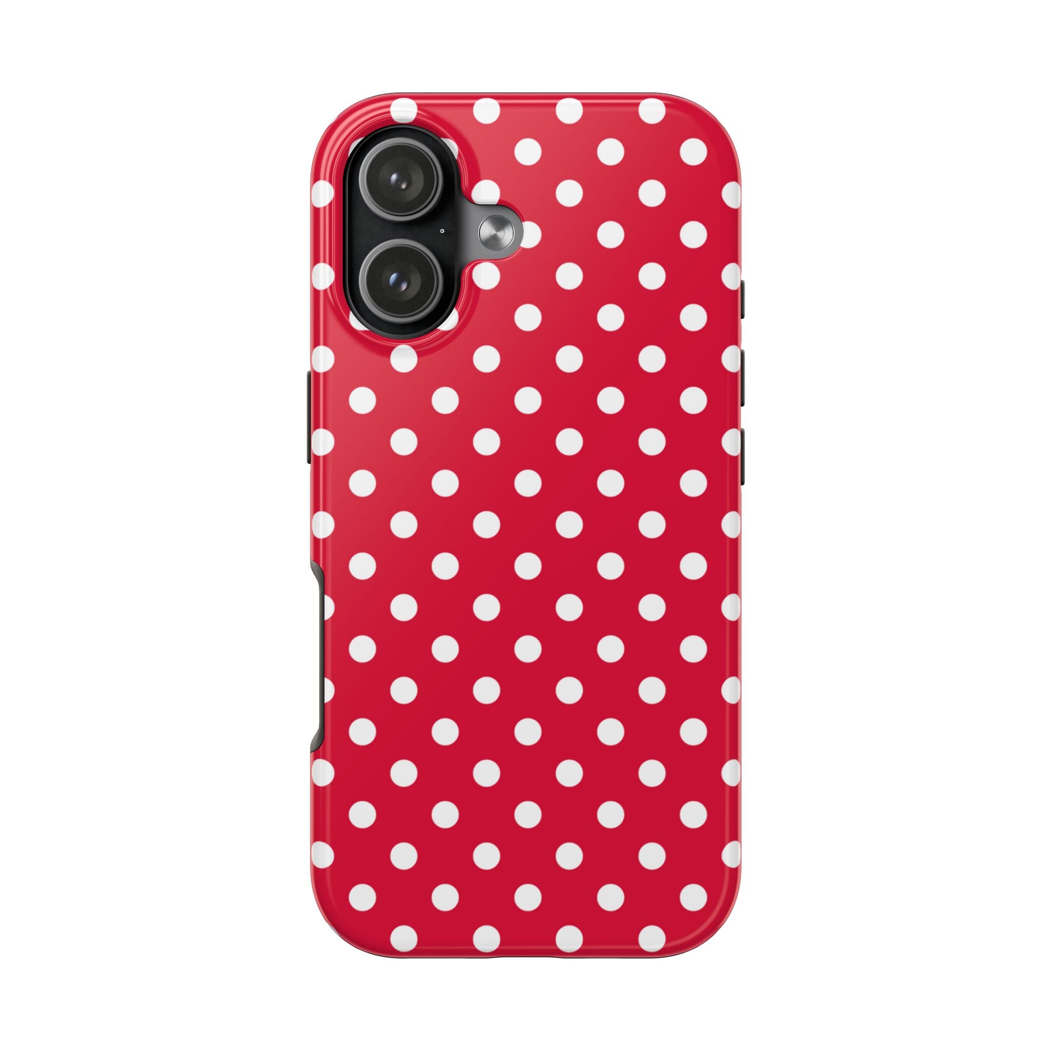 Red & White Polka Dot Tough Phone Cases