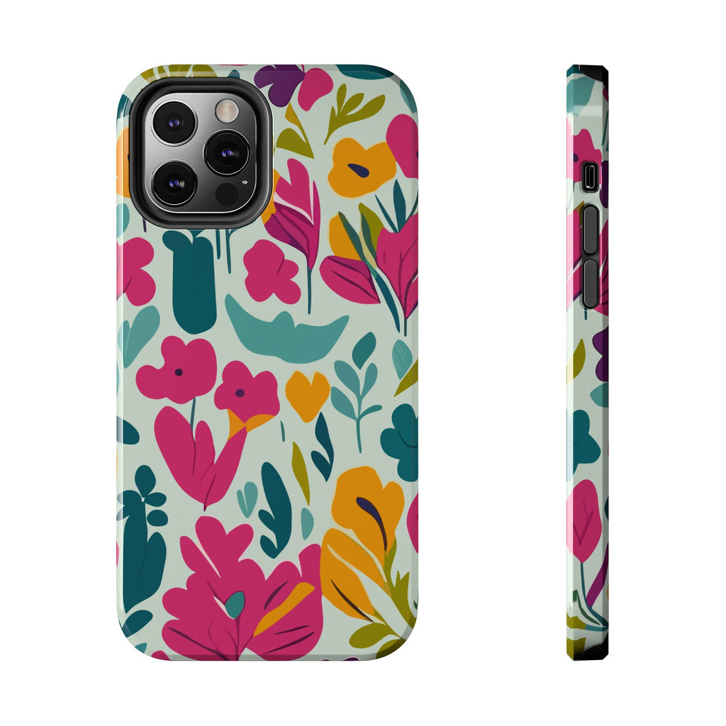 Floral Splash Tough Phone Case