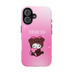 Brown 'Dynamic Duo' Part 2 Cute Bear Tough Phone Case