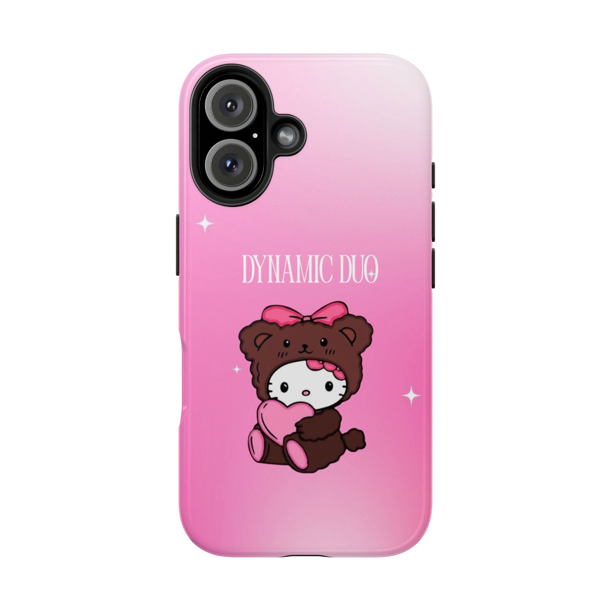 Brown 'Dynamic Duo' Part 2 Cute Bear Tough Phone Case