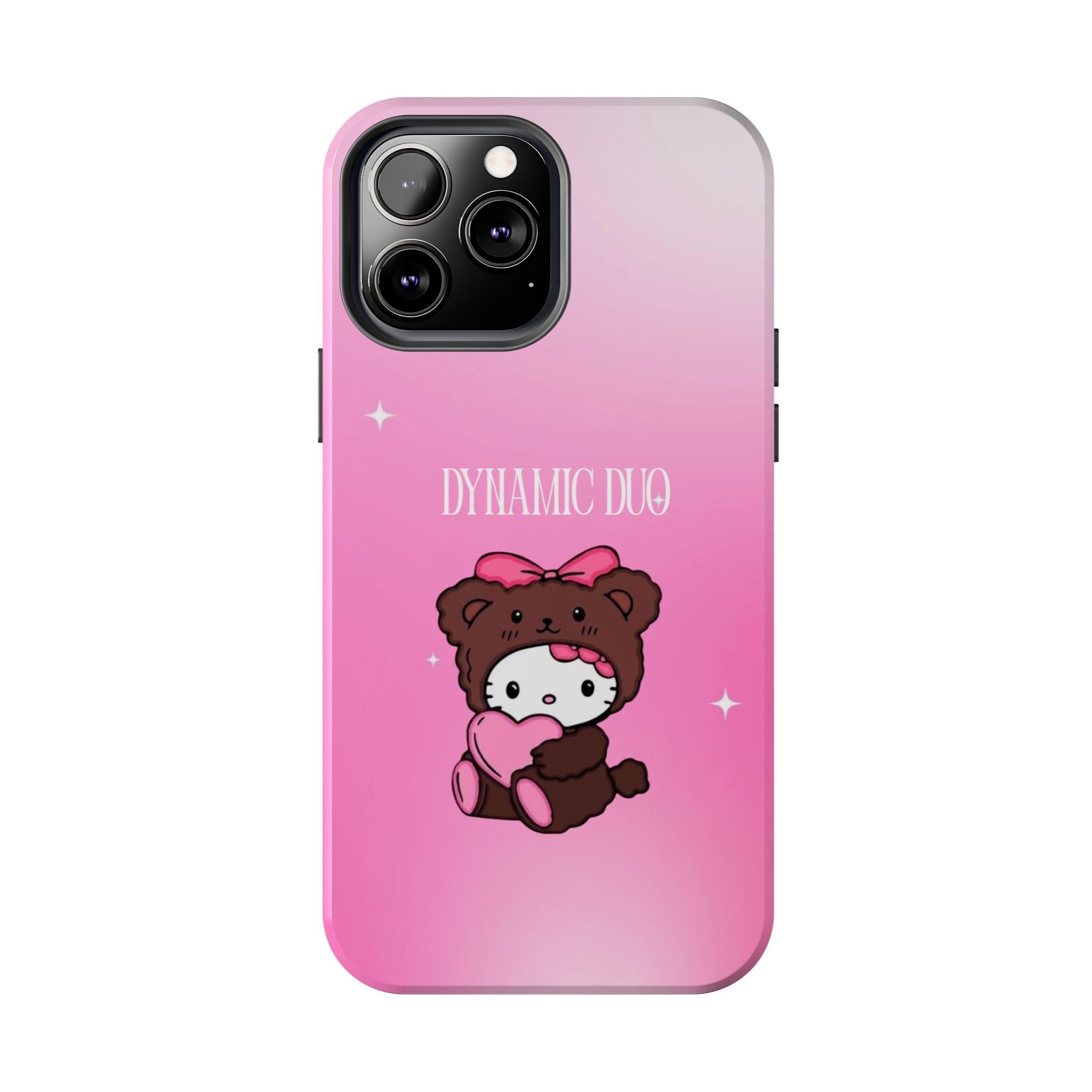 Brown 'Dynamic Duo' Part 2 Cute Bear Tough Phone Case