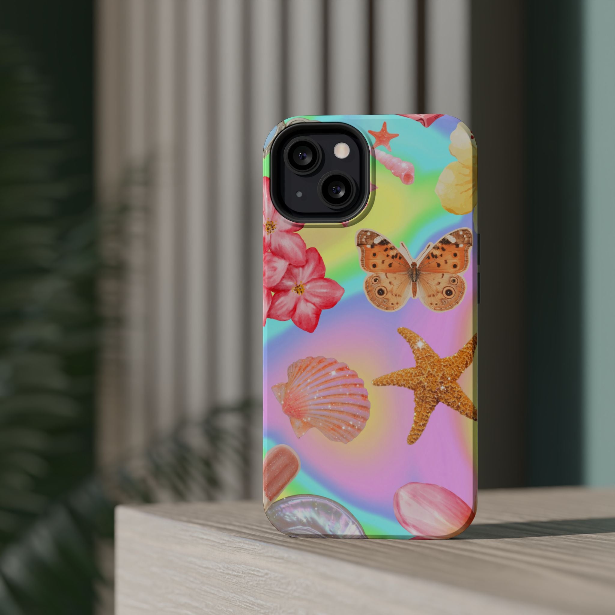 Tropical Seashell Magnetic Impact Resistant Phone Case