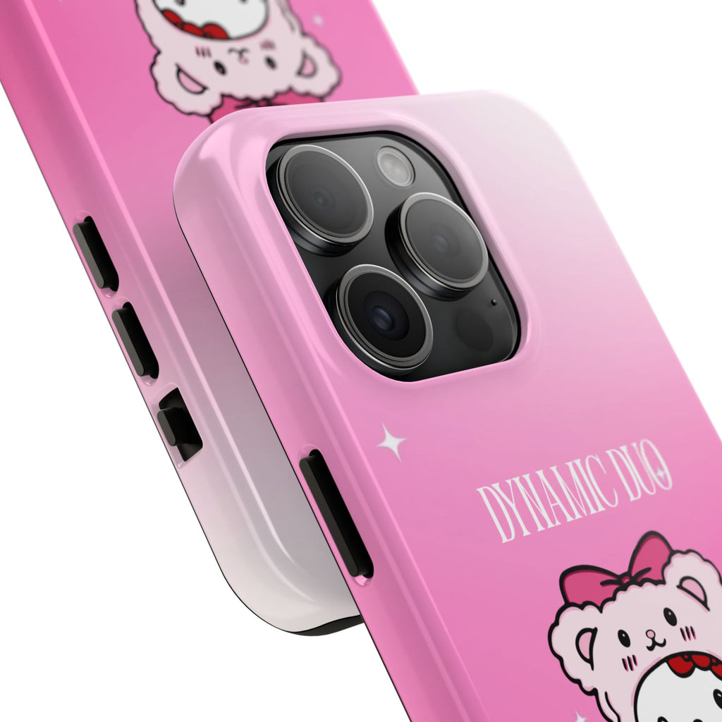 Dynamic Duo Part 1 Pink Bear Tough Phone Case