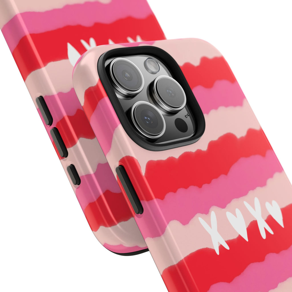 XOXO Stripe Tough Phone Case