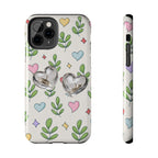 Floral Hearts Tough Phone Case