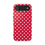 Red & White Polka Dot Tough Phone Cases
