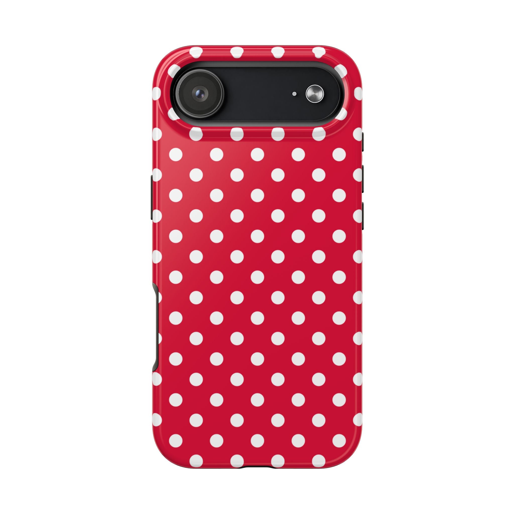 Red & White Polka Dot Tough Phone Cases