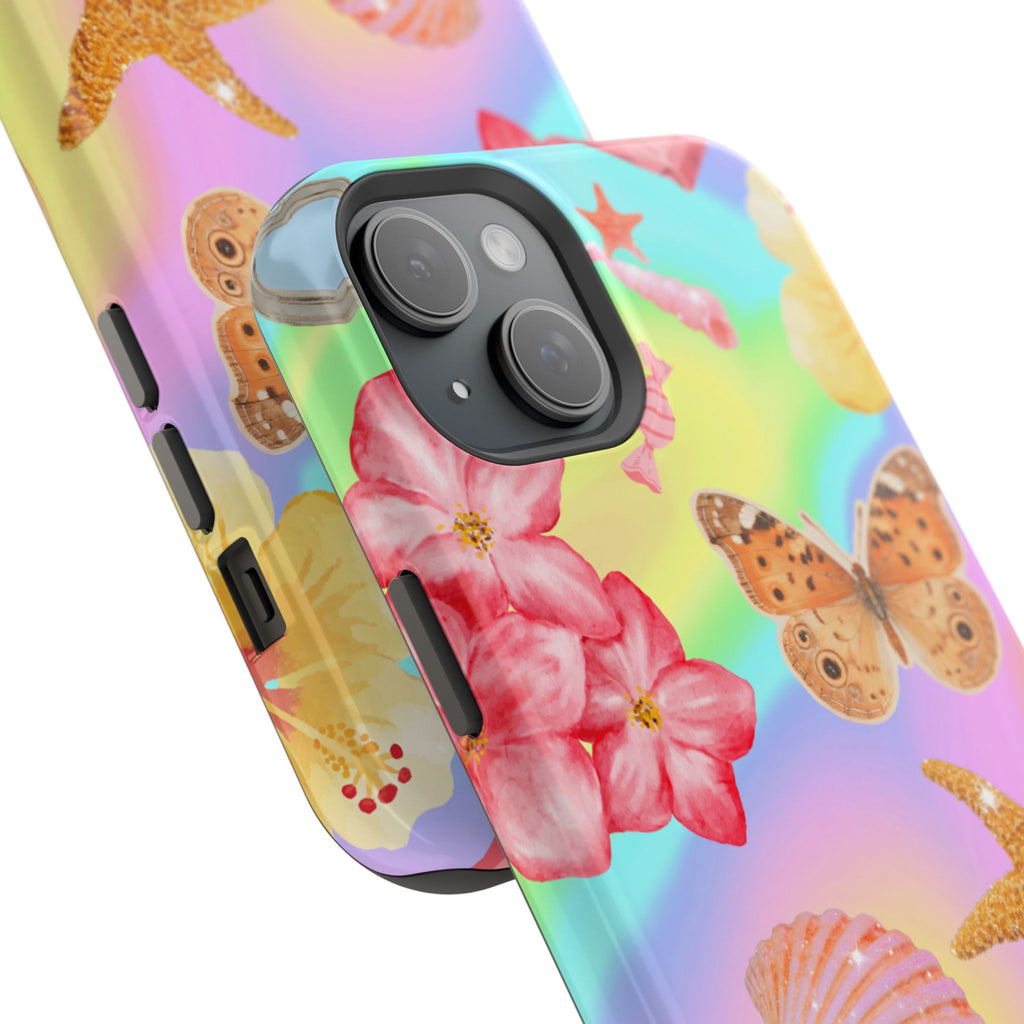 Tropical Seashell Magnetic Impact Resistant Phone Case