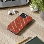 Brown Polka Dot Tough Phone Case