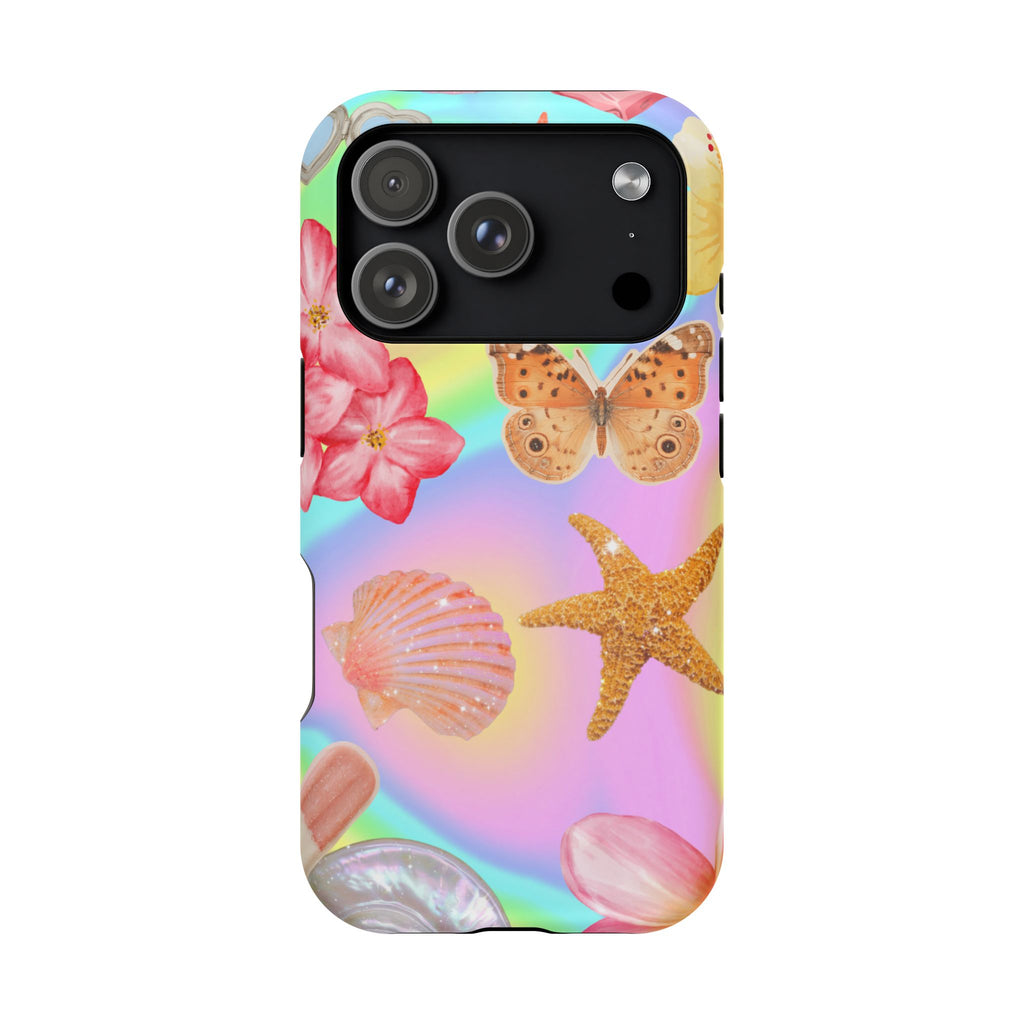 Tropical Seashell Magnetic Impact Resistant Phone Case