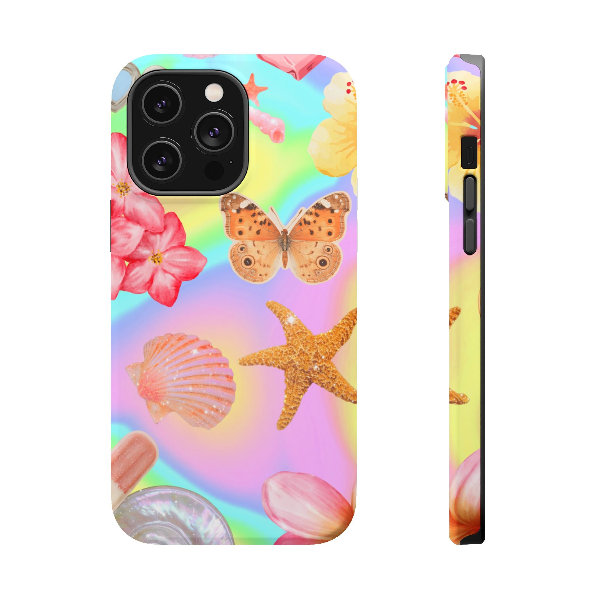 Tropical Seashell Magnetic Impact Resistant Phone Case