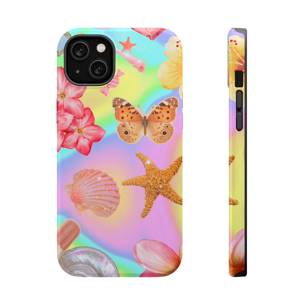 Tropical Seashell Magnetic Impact Resistant Phone Case