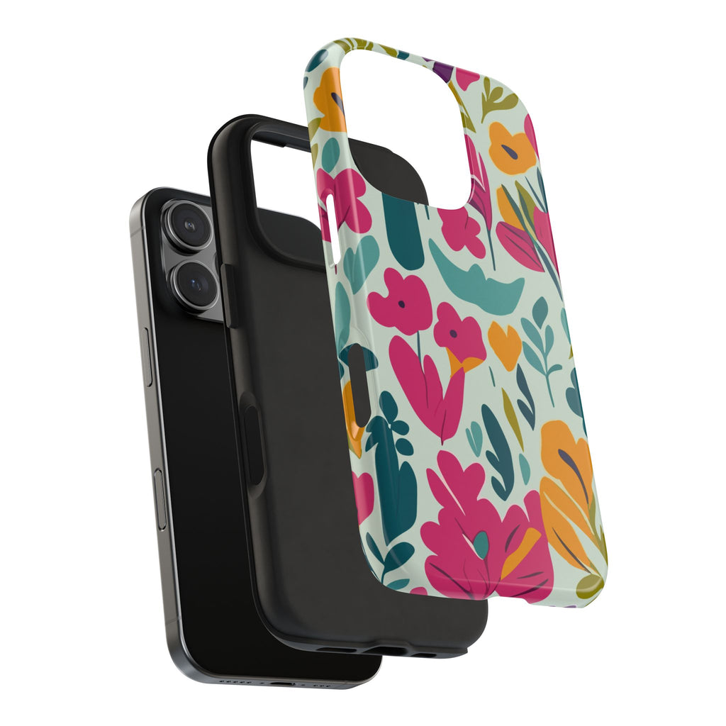 Floral Splash Tough Phone Case
